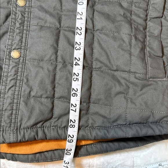 The American Outdoorsman Quilted Field Jacket Men’s XL Gray Brown Fall Layering - Picture 7 of 12